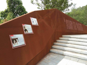 甘谷耐候钢挡土墙